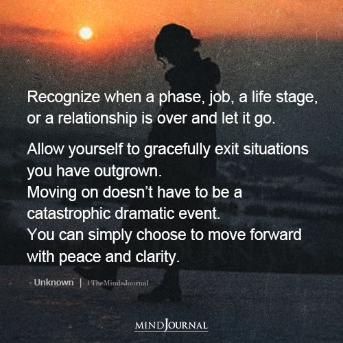 Recognize When A Phase A Relationship Is Over And Let It Go