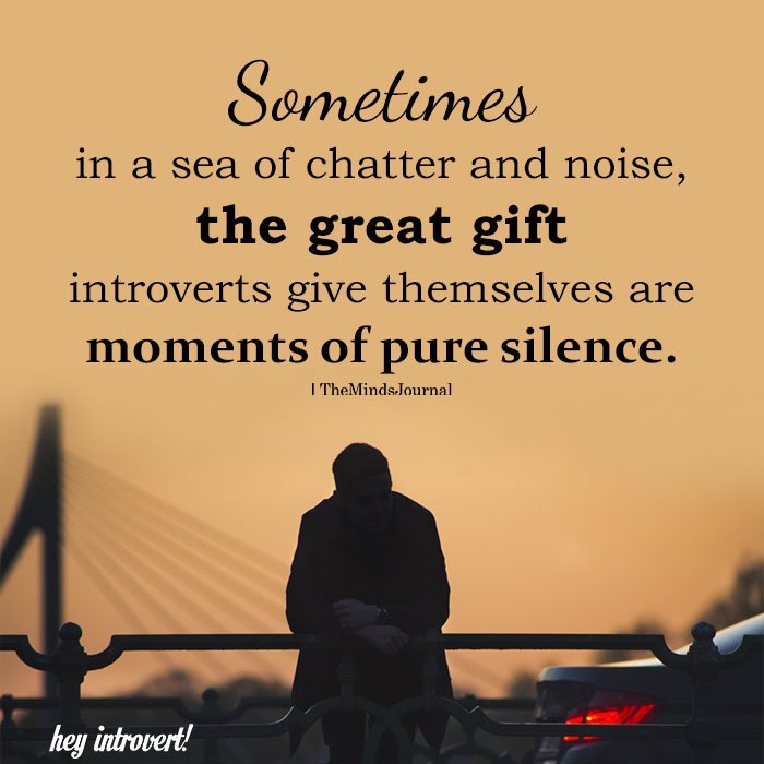 Sometimes in a sea of chatter and noise