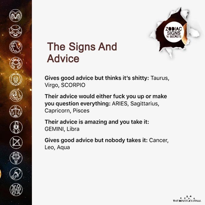 The Signs And Advice