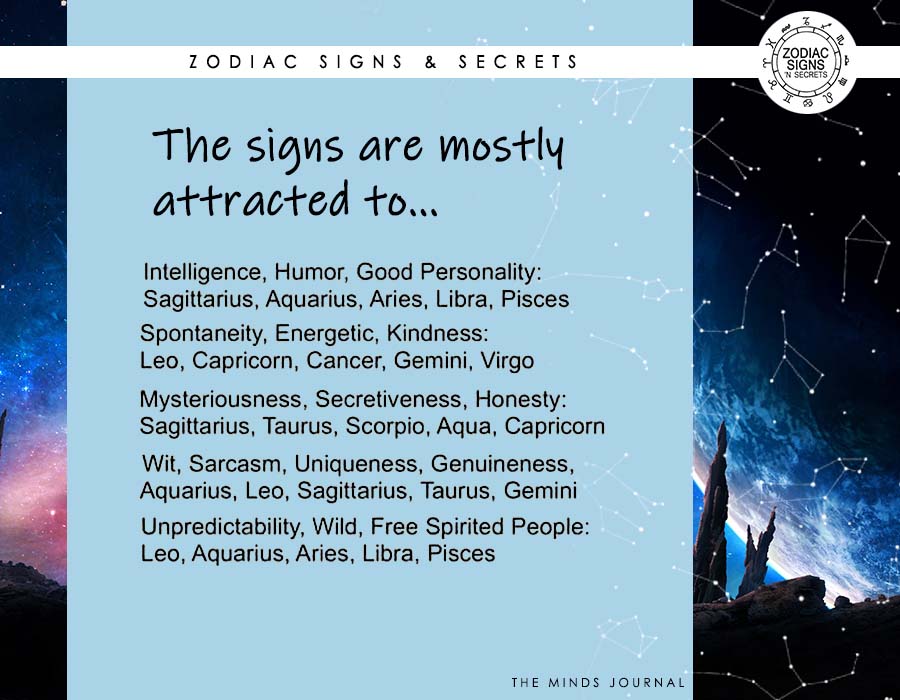 The Signs Are Most Attracted To