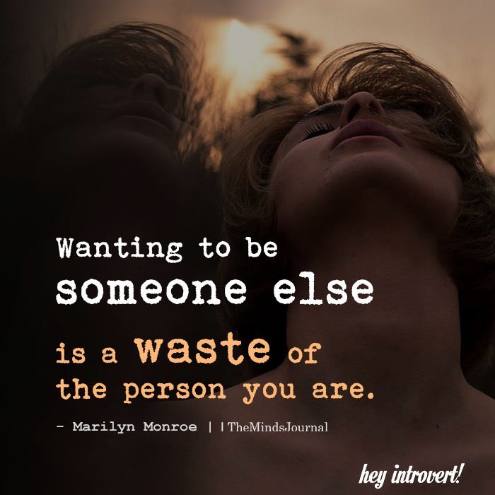 Wanting to be someone else