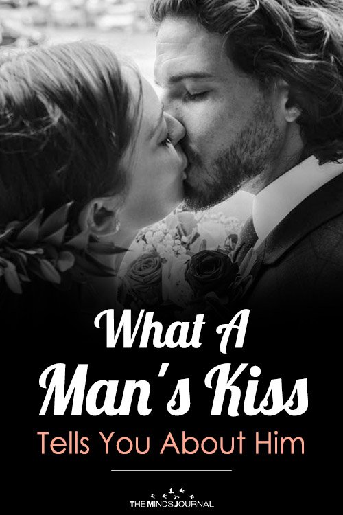 A man’s kiss