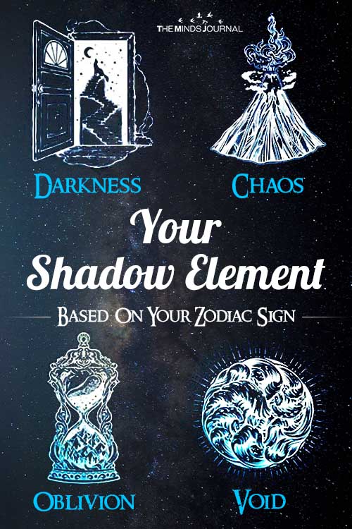 Your Shadow Element Based On Your Zodiac Sign pin