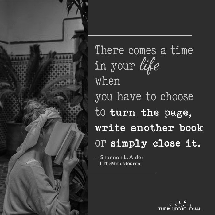 There comes a time in your life