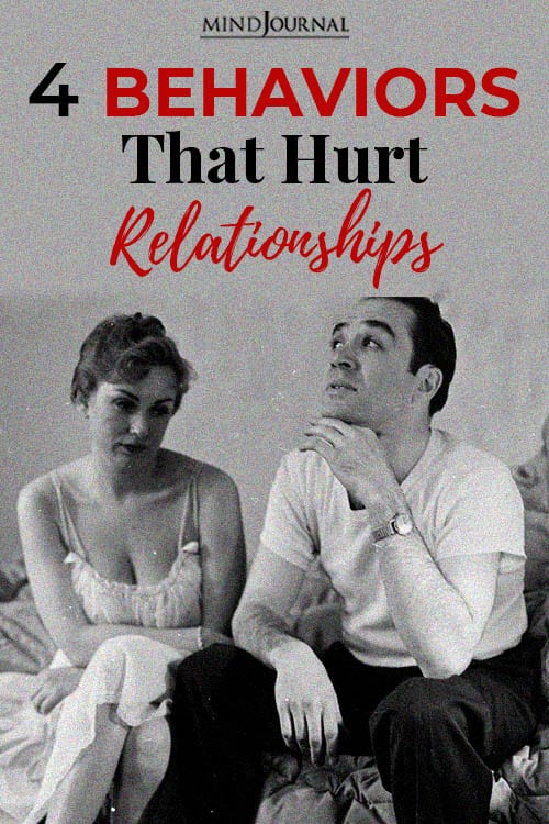 Behaviors Hurt Relationships pin