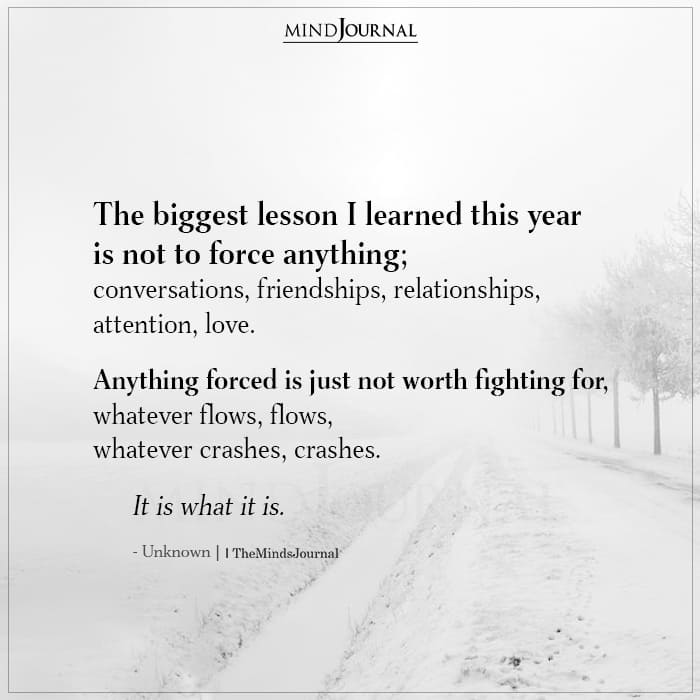 Biggest Lesson I Learned This Year