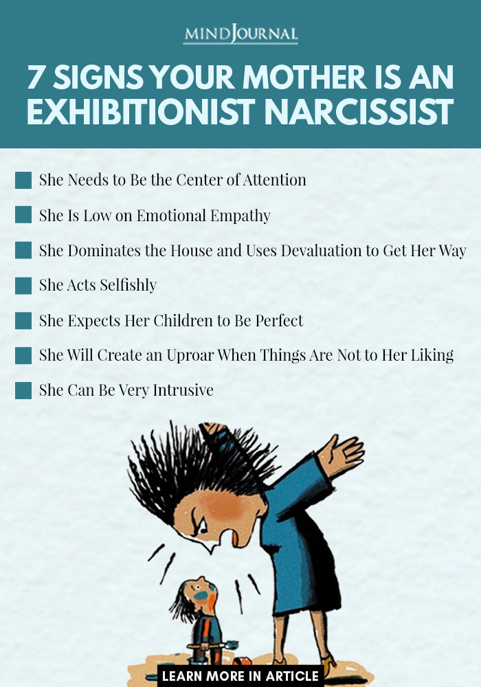 Exhibitionist narcissist mother signs