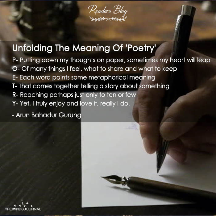 The Meaning Of 'Poetry'