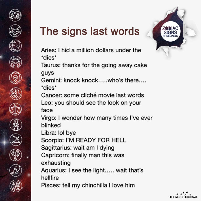 The Signs Last Words