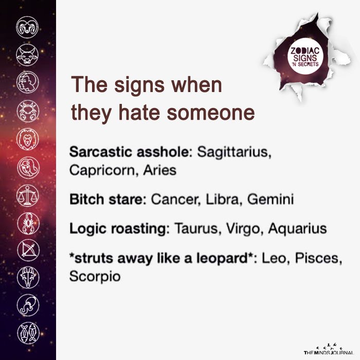 The Signs When They Hate Someone