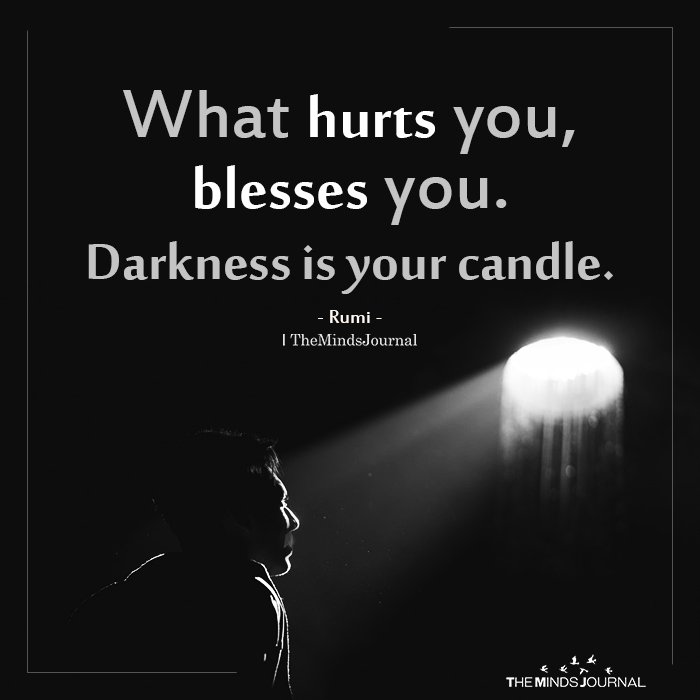 what hurts you blesses you