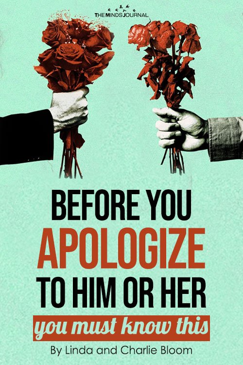 before you apologize