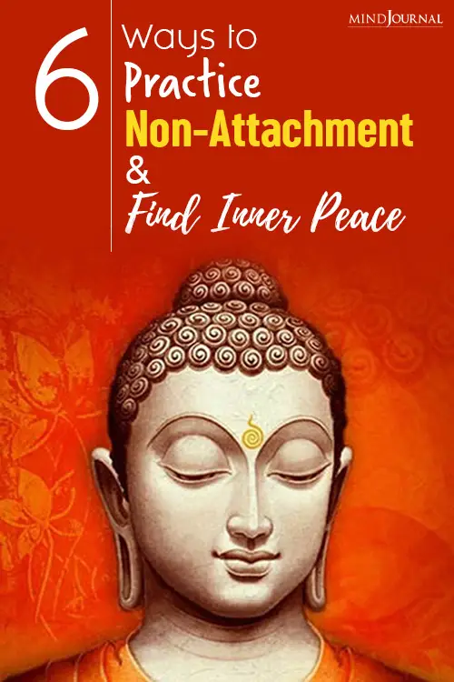 practice non-attachment and find inner peace pin peace