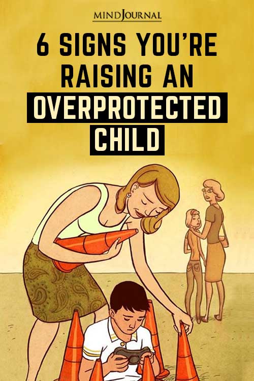 Signs Raising Overprotected Child Pin