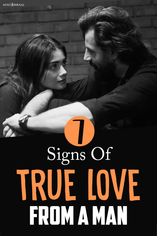Signs True Love From Man pin