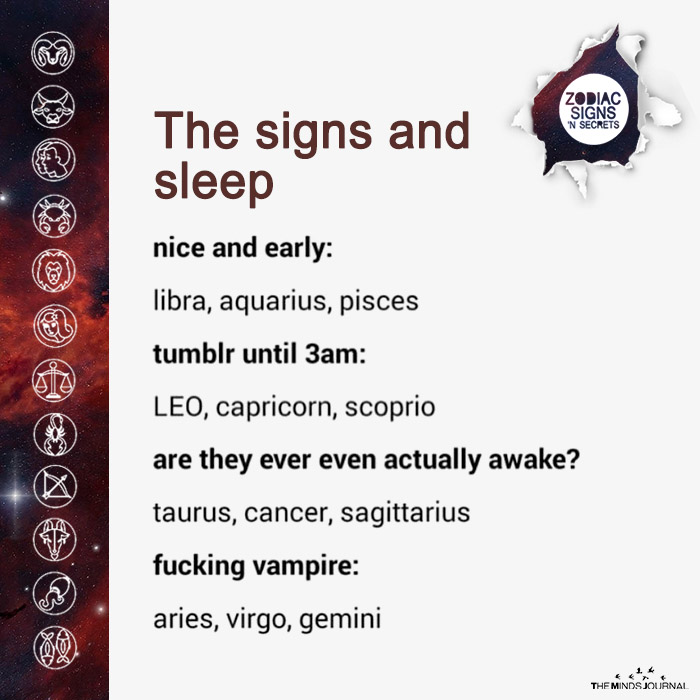 The Signs And Sleep