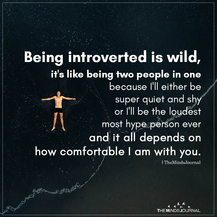 Being introverted is wild