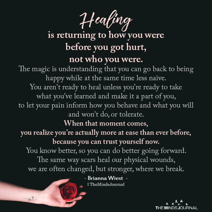 healing is returning