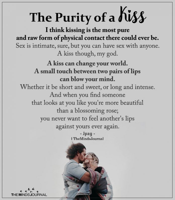 purity of a kiss