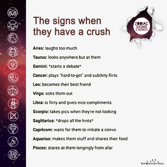 The Signs When They Have A Crush