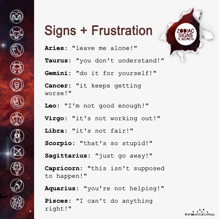 When The Signs Get Frustrated