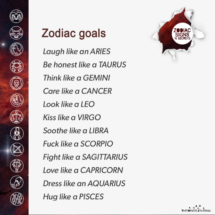 Zodiac Goals