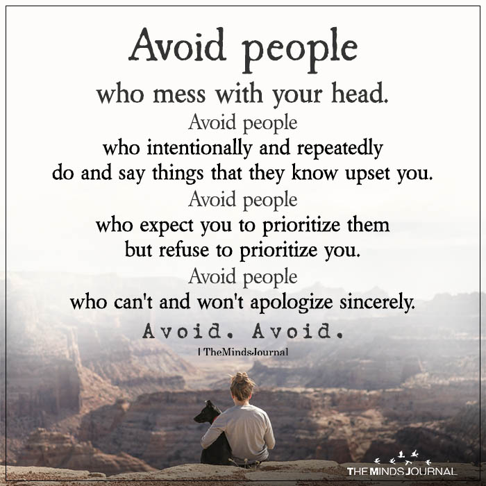 avoid people