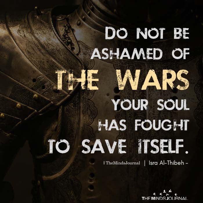 do not be ashamed of the wars