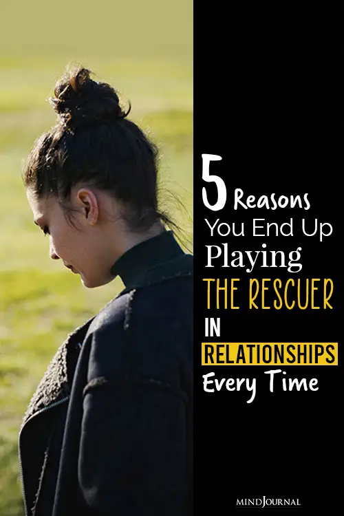 playing the rescuer in relationships pin