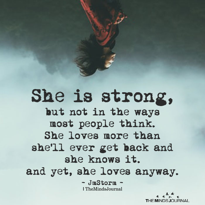 she is strong