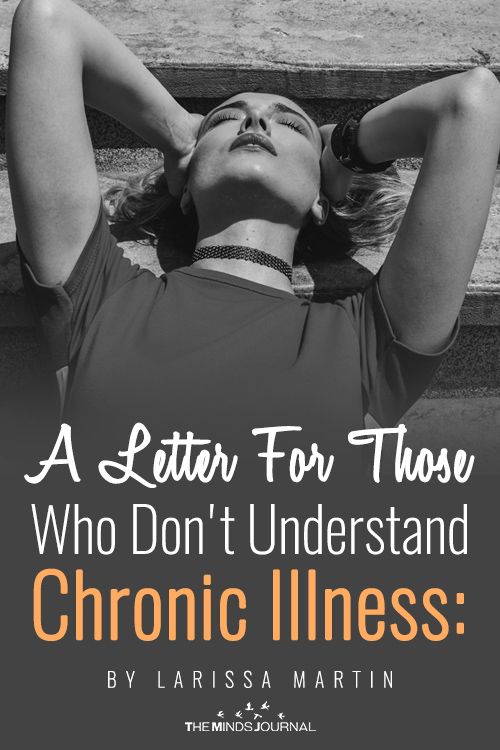 do not understand chronic illness