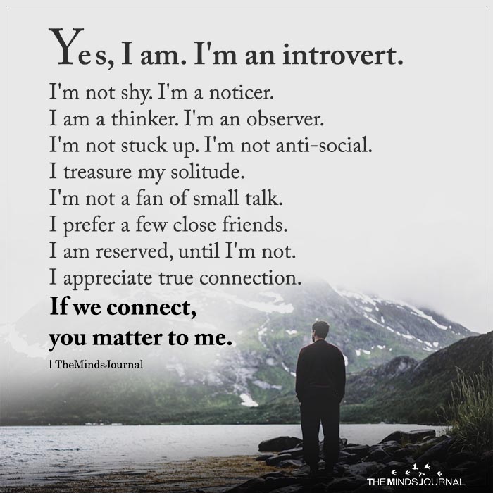 Unapologetic introvert