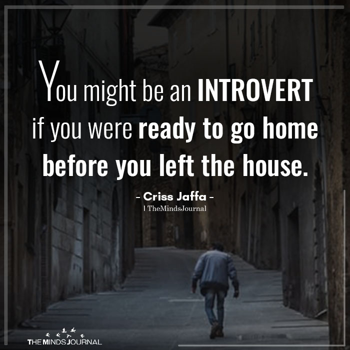 you might be an introvert
