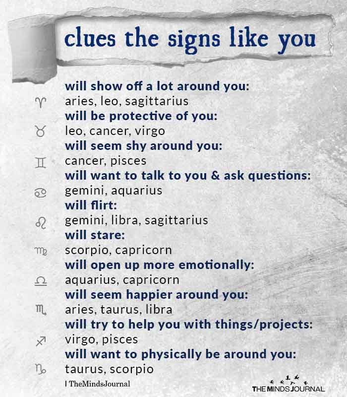 clues the signs like you