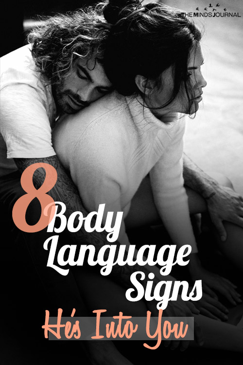 body language signs he is interested