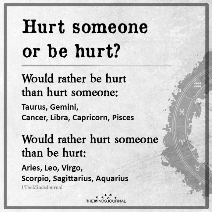 Hurt Someone or Be Hurt?