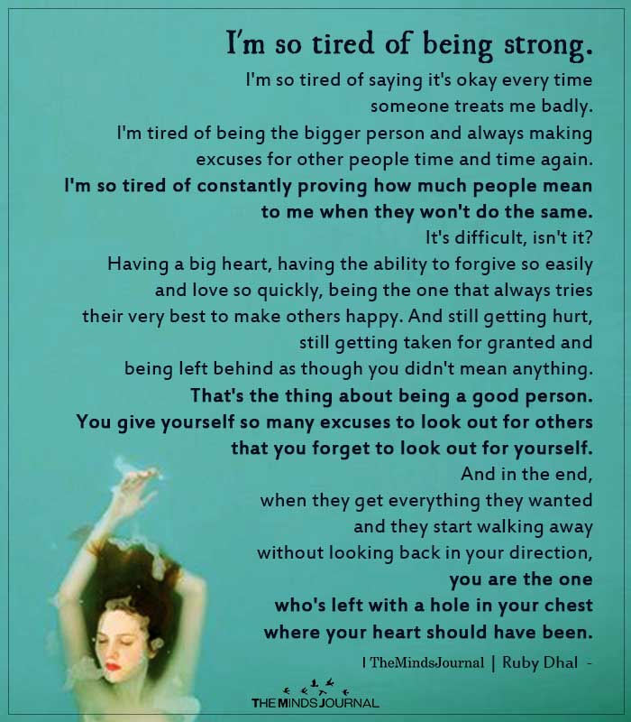 Dear Woman, For When You Feel Tired of Being Strong All The Time