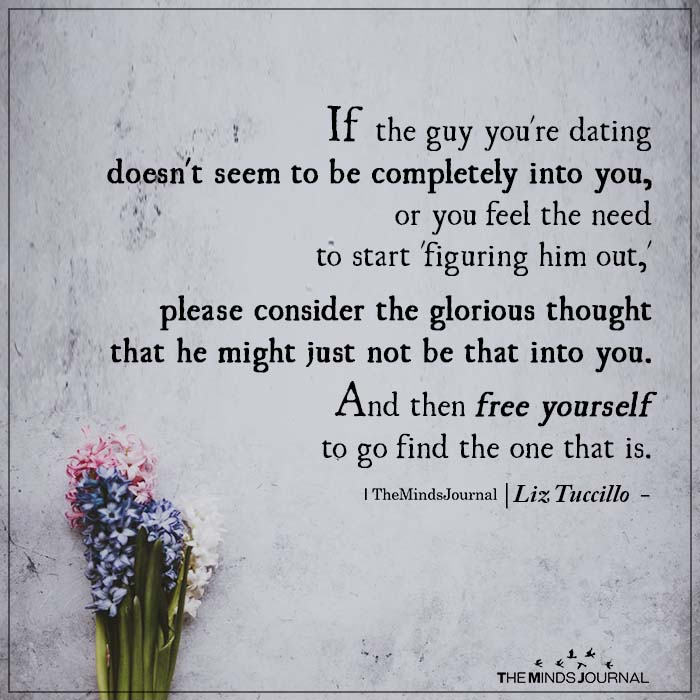 if the guy you are dating