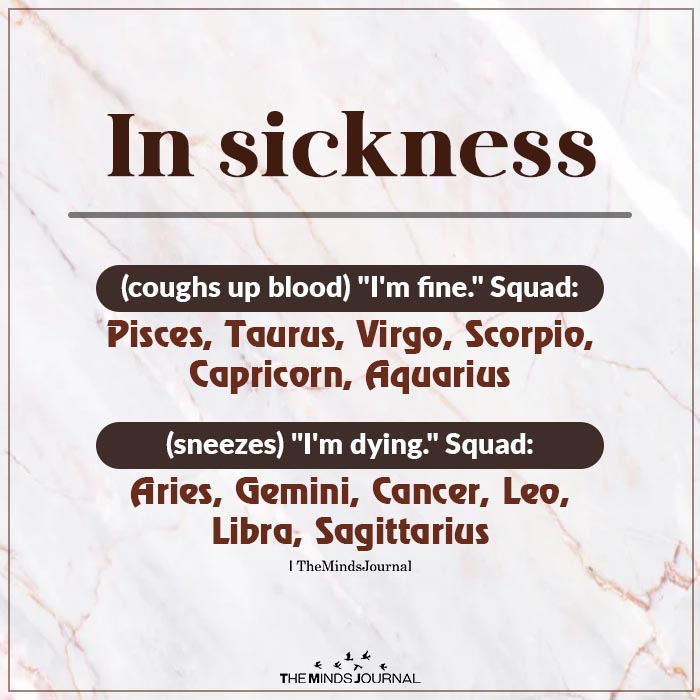 In Sickness