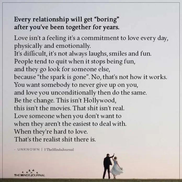 Relationship becomes boring