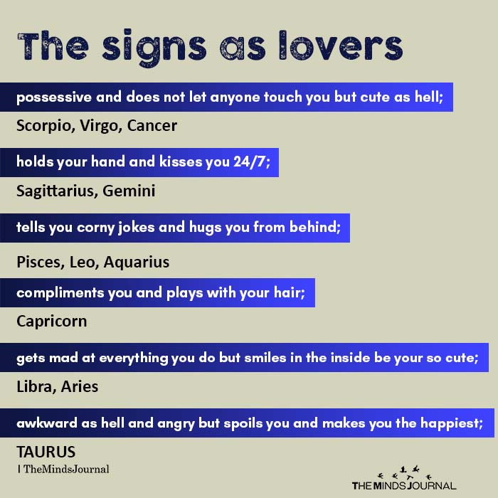 The Signs As Lovers