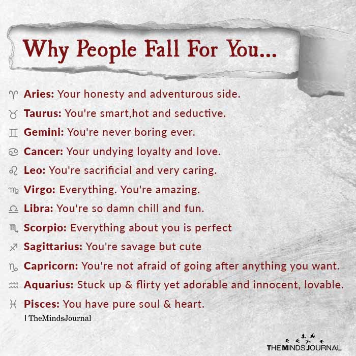 Why People Fall For You