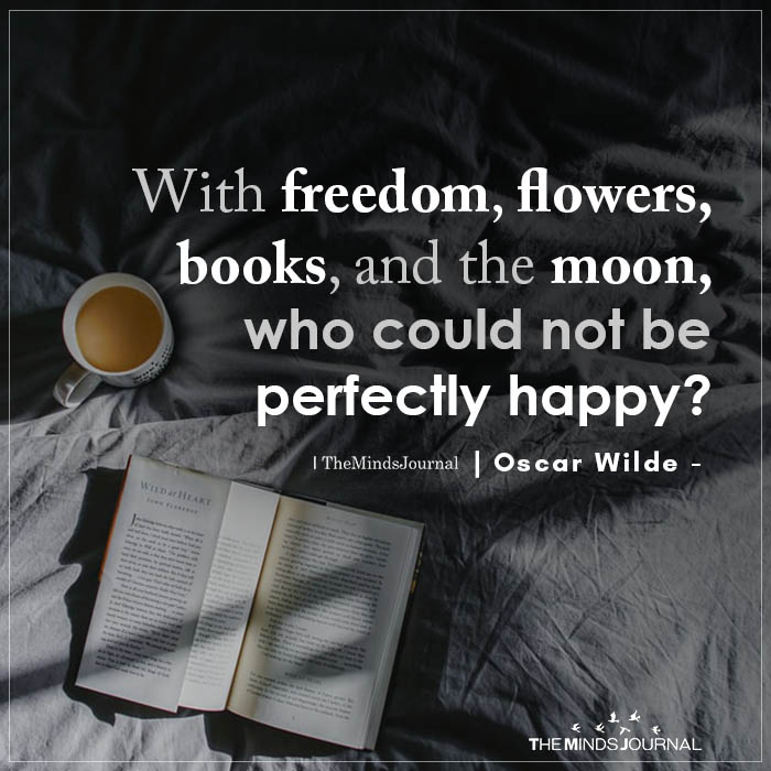 with freedom flower books and the moon