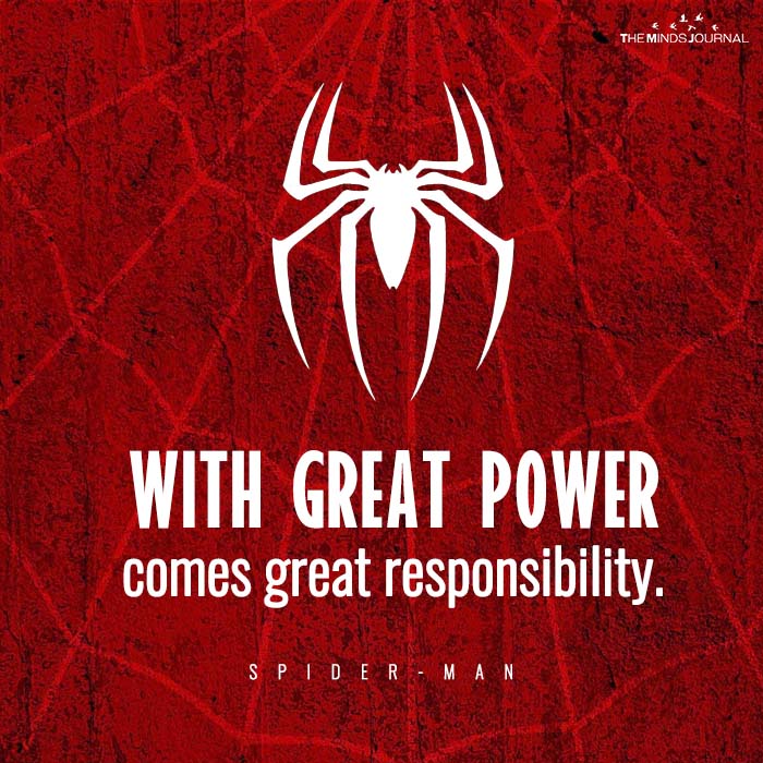 with great power