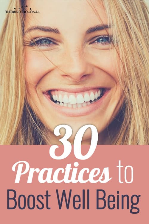 30 Practices to Boost Well Being