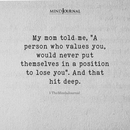 A Person Who Values You