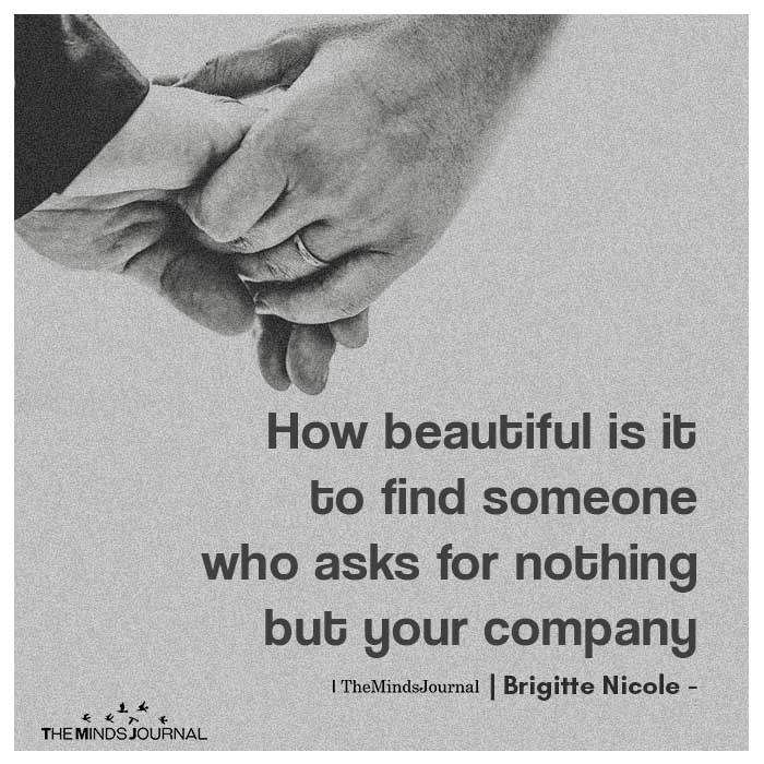 How Beautiful Is It To Find Someone