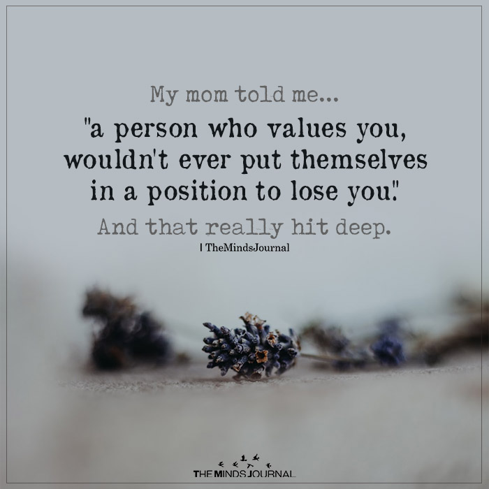 A Person Who Values You