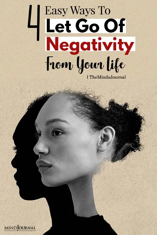 let go of negativity pin
