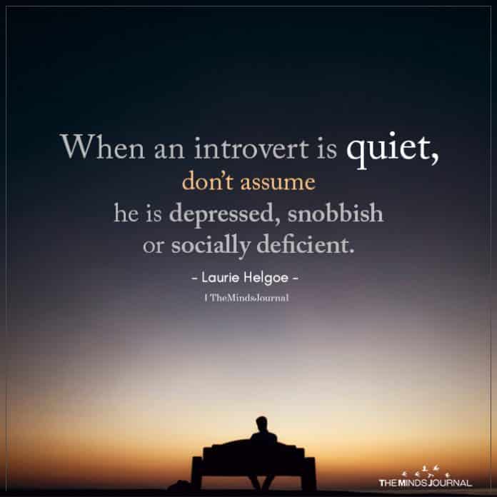 When An Introvert Is Quiet